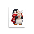 Pinguin mit Kakao – Poster 8 × 10 Zoll
