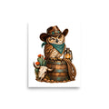 Saloon-Eule – Poster 8 × 10 Zoll