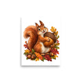 Eichhörnchen auf Vorrat – Poster 8 × 10 Zoll