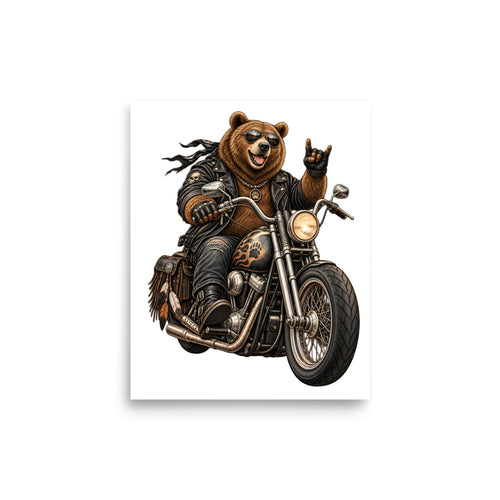 Bär auf Tour – Poster 8 × 10 Zoll