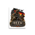 Bundeswehr Soldat mit Diensthund und Flagge – Poster 8 × 10 Zoll