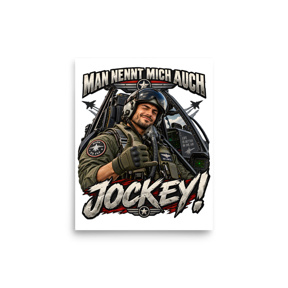 Man nennt mich auch Jockey! – Poster 8 × 10 Zoll