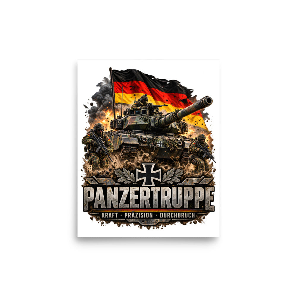 Panzertruppe Deutschland – Poster 8 × 10 Zoll
