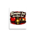Komma bei den Opa bei – Poster 8 × 10 Zoll