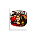 Pottochter mit Herz, Bergwerk und Laterne – Poster 8 × 10 Zoll