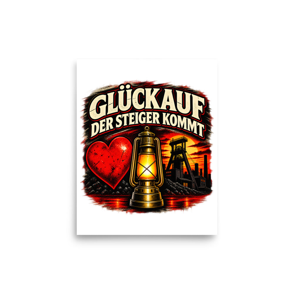 Glückauf - Der Steiger kommt – Poster 8 × 10 Zoll