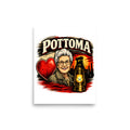 POTOMA mit älterer Frau, Bergbau und Laterne – Poster 8 × 10 Zoll