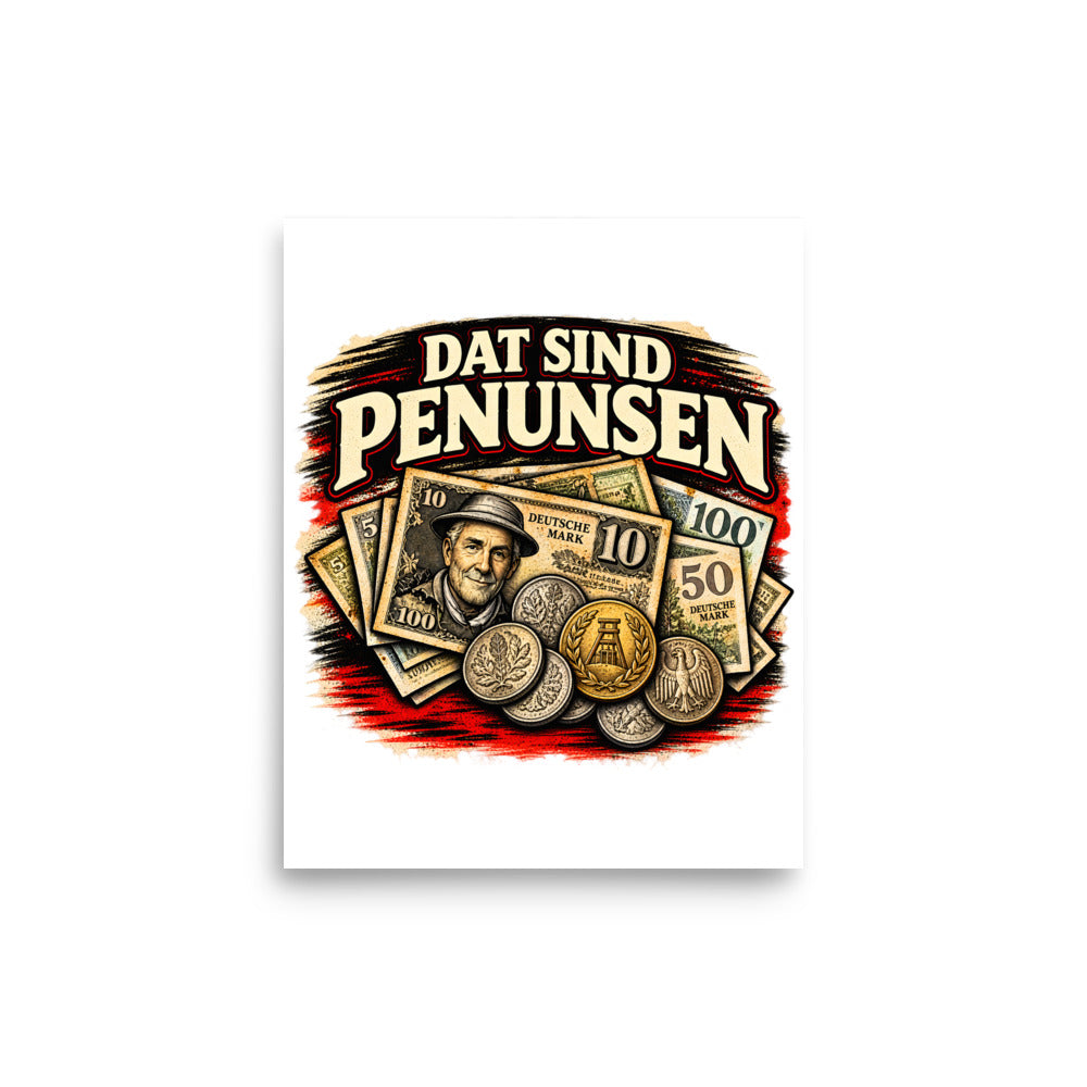 Dat sind Penunsen – Poster 8 × 10 Zoll