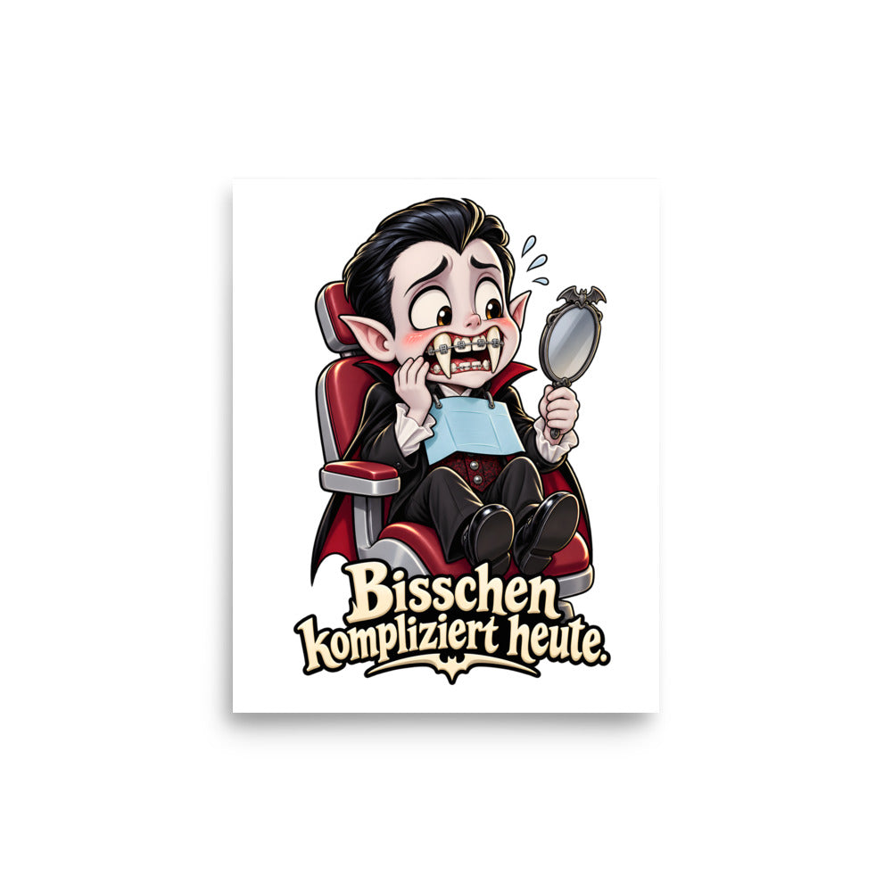 Vampir beim Zahnarzt – Poster 8 × 10 Zoll