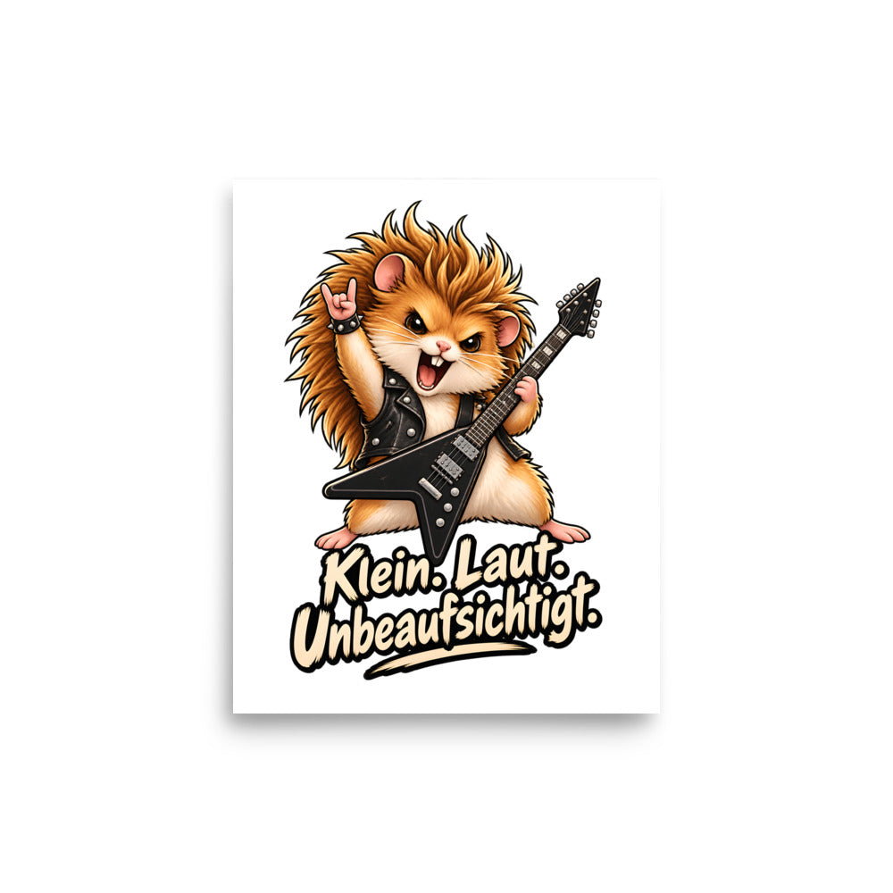 Heavy-Metal-Hamster – Poster 8 × 10 Zoll
