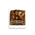 Western Skelett mit Revolver und Schriftzug – Poster 8 × 10 Zoll