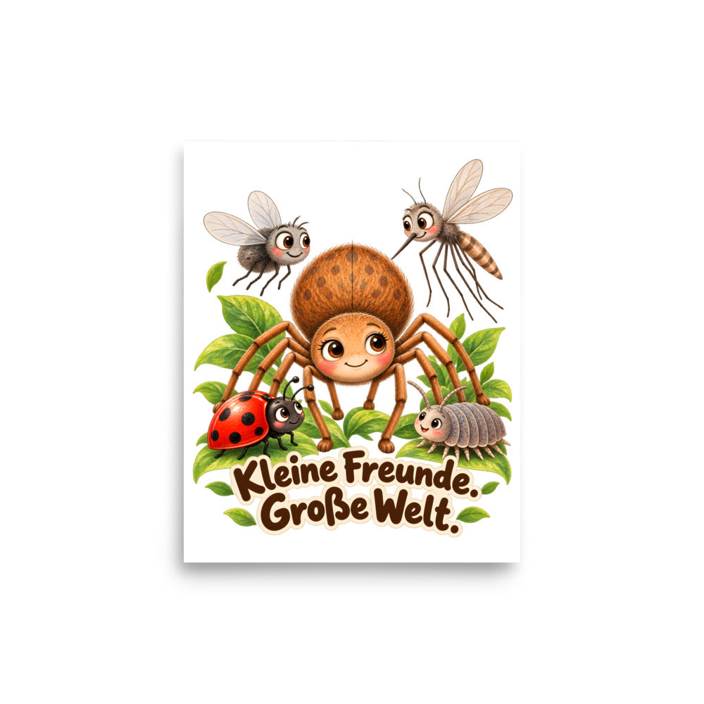 Kleine Freunde. Große Welt – Poster 8 × 10 Zoll – für Eltern