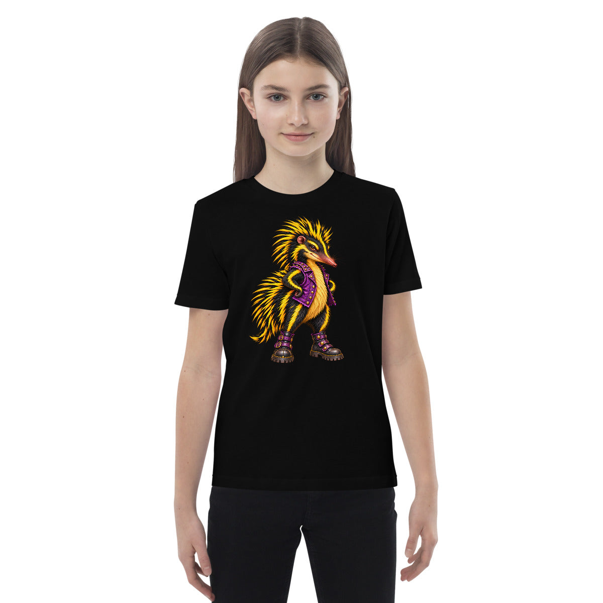 Die Wilde Acht – Die Spaßmacherin – Bio-Kinder-T-Shirt – Frontdruck