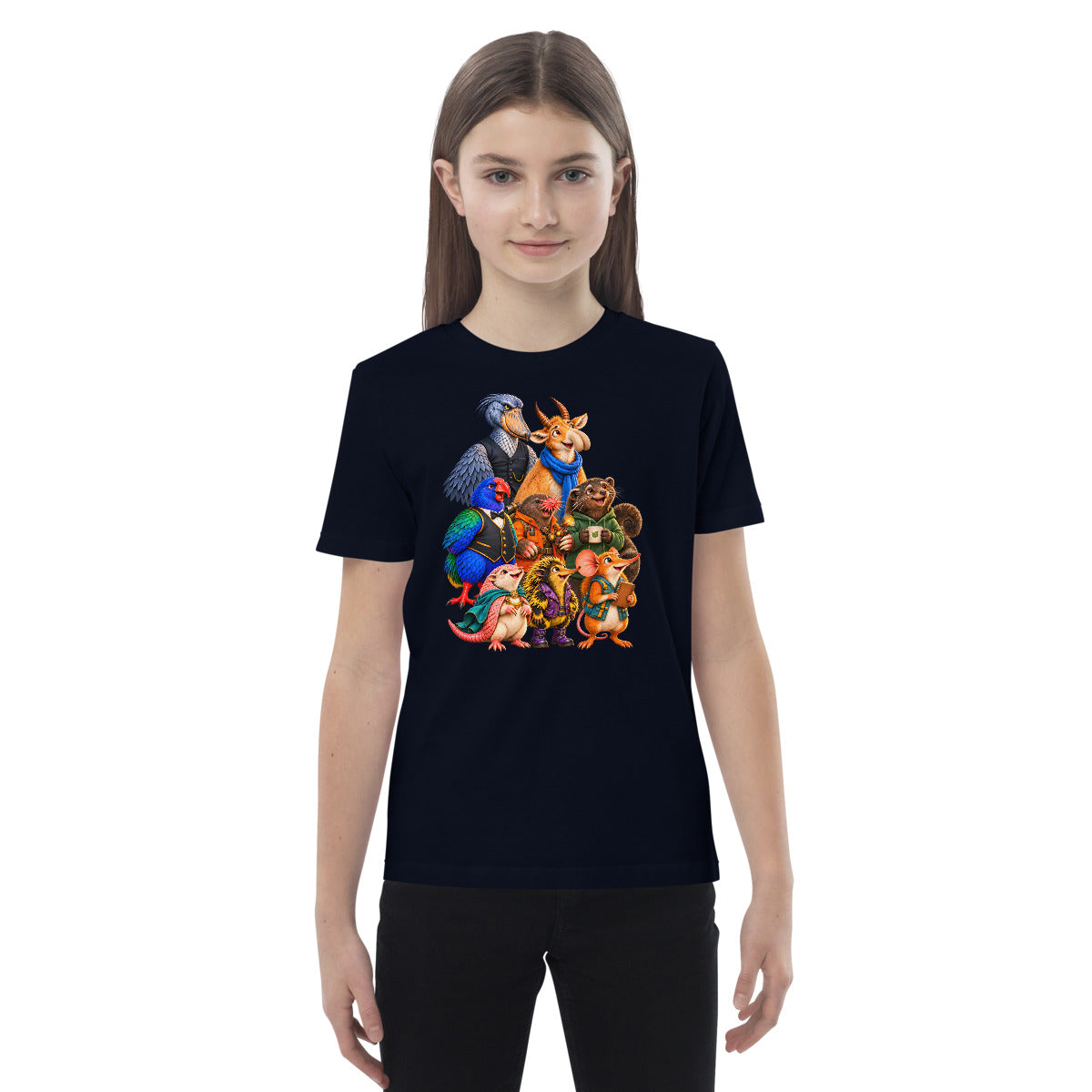 Die Wilde Acht – Alle acht Freunde – Bio-Kinder-T-Shirt – Frontdruck