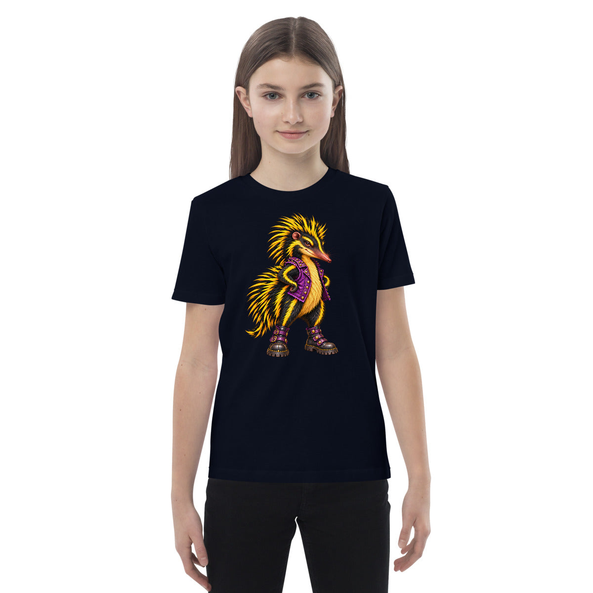 Die Wilde Acht – Die Spaßmacherin – Bio-Kinder-T-Shirt – Frontdruck