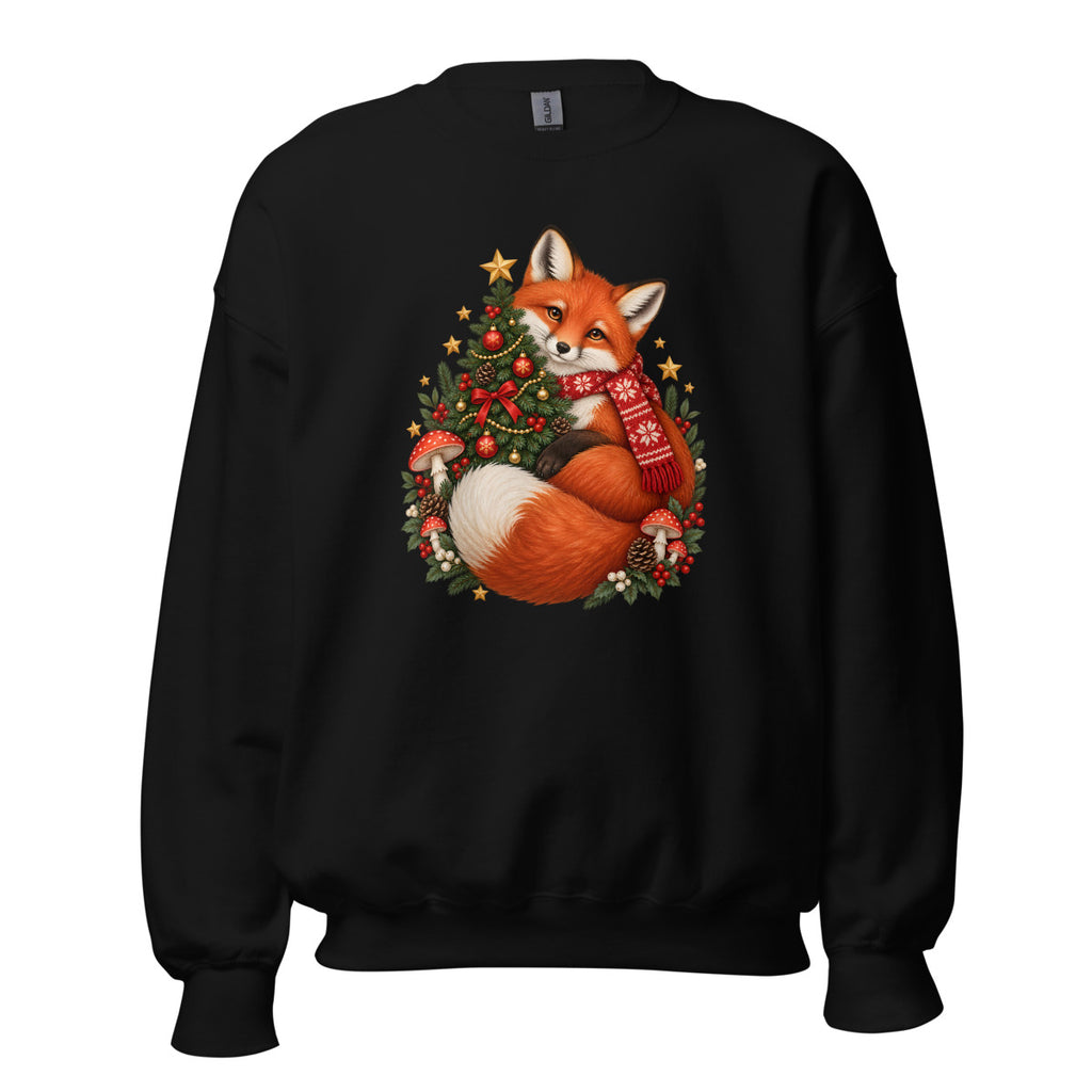 Weihnachtsfuchs – Sweatshirt – großer Frontdruck