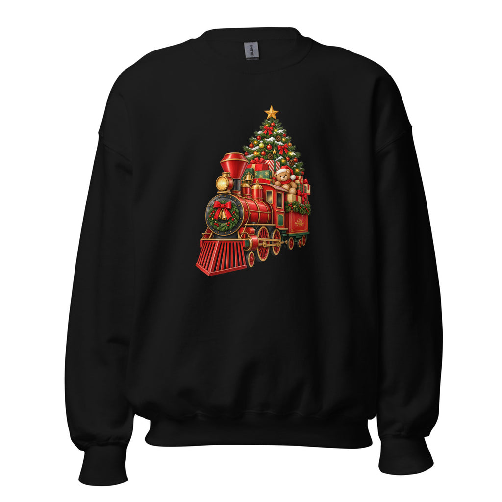 Weihnachtszug – Sweatshirt – großer Frontdruck