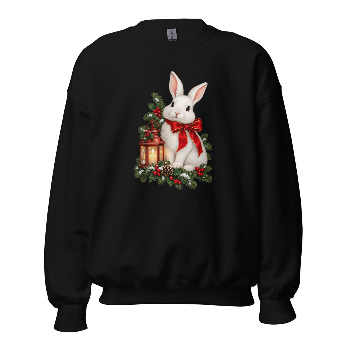 Schneehase – Sweatshirt – großer Frontdruck