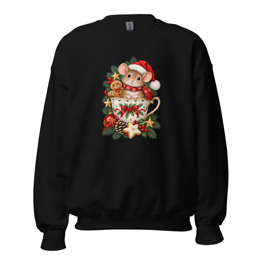 Weihnachtsmaus – Sweatshirt – großer Frontdruck