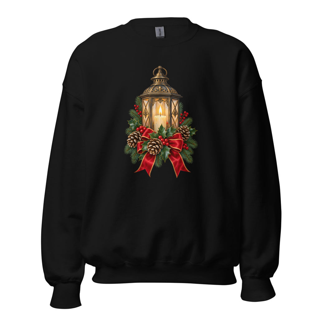 Weihnachtslaterne – Sweatshirt – großer Frontdruck