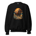 Bison im Sonnenuntergang – Sweatshirt – großer Frontdruck