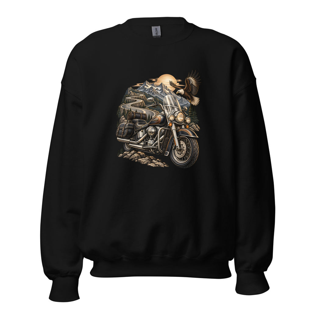 Freiheit am Bergpass – Sweatshirt – großer Frontdruck