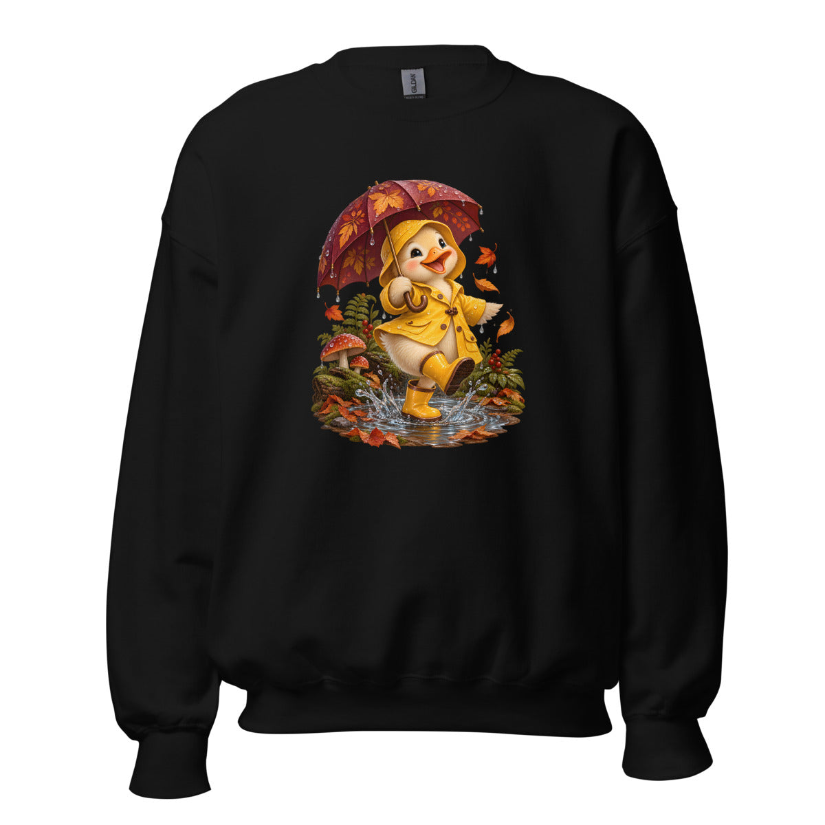 Regentanz der Ente – Sweatshirt – großer Frontdruck