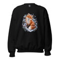 Fuchs im Schneegestöber – Sweatshirt – großer Frontdruck