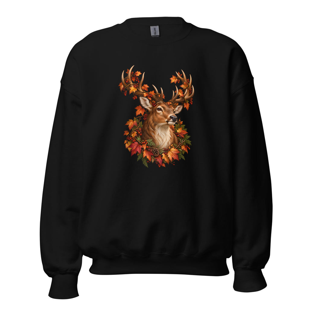 Hirsch im Kupferlaub – Sweatshirt – großer Frontdruck