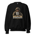 Soldat mit Kaffeetasse und Spruch – Sweatshirt – großer Frontdruck