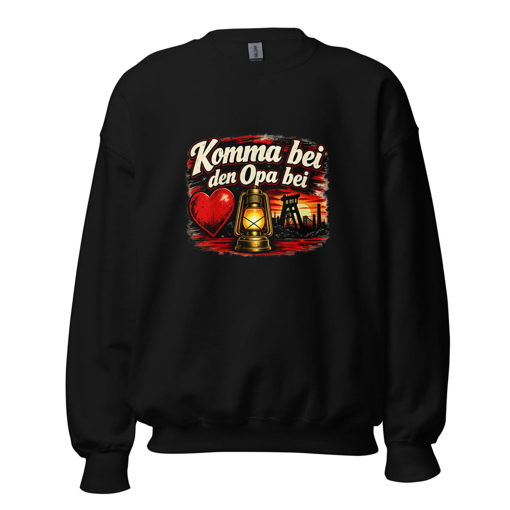 Komma bei den Opa bei – Sweatshirt – großer Frontdruck