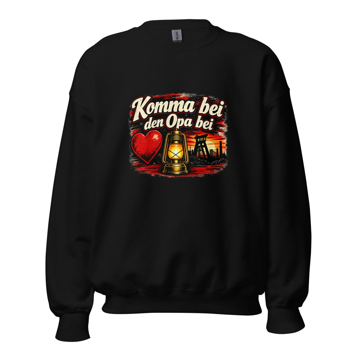 Komma bei den Opa bei – Sweatshirt – großer Frontdruck