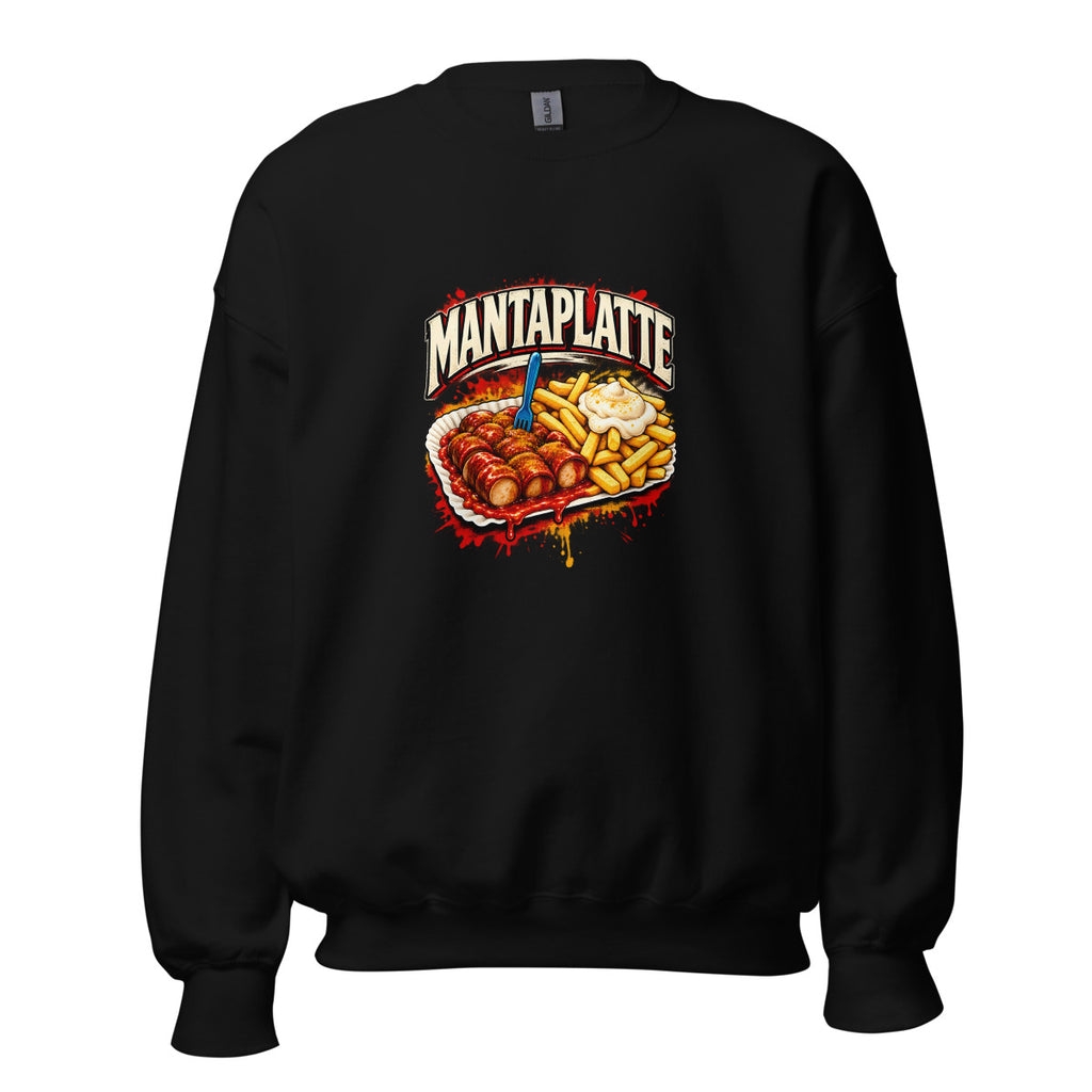 Mantaplatte – Sweatshirt – großer Frontdruck
