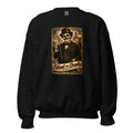 Skelett-Gentleman mit Zylinder und Gehstock – Sweatshirt – großer Frontdruck