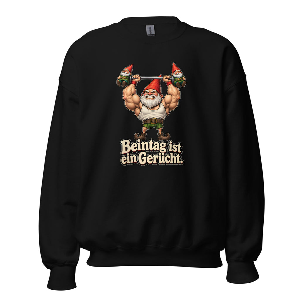 Hantel-Gnom – Sweatshirt – großer Frontdruck