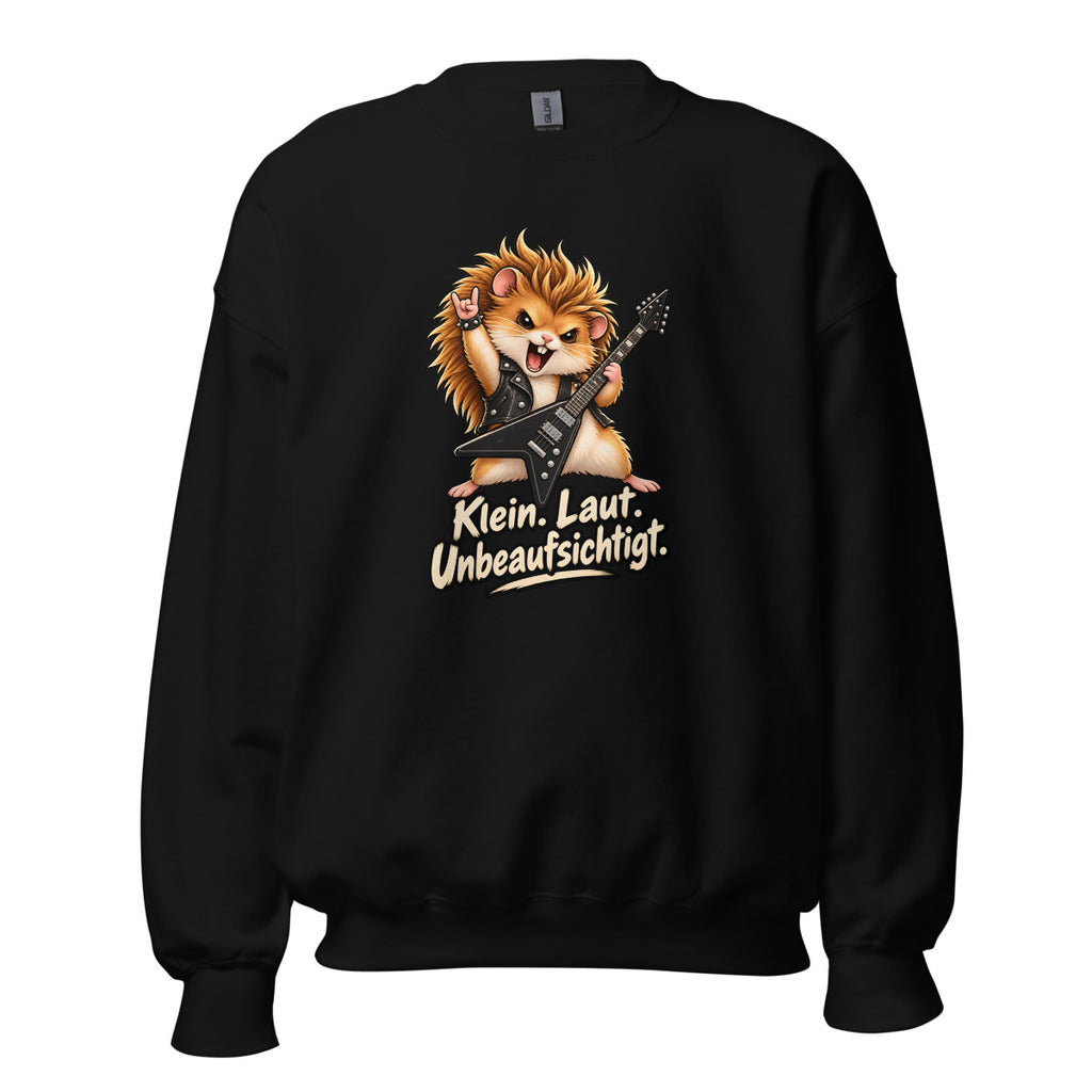 Heavy-Metal-Hamster – Sweatshirt – großer Frontdruck
