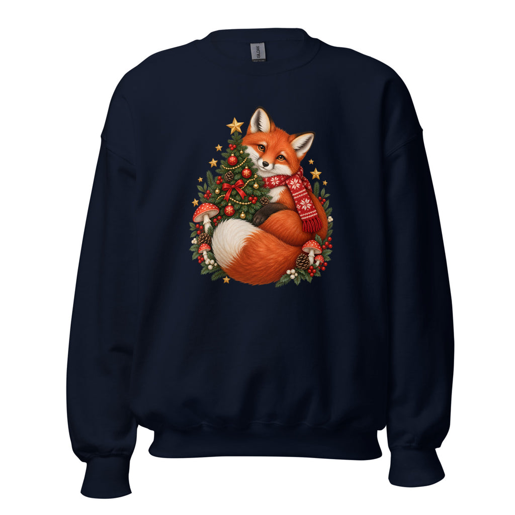 Weihnachtsfuchs – Sweatshirt – großer Frontdruck