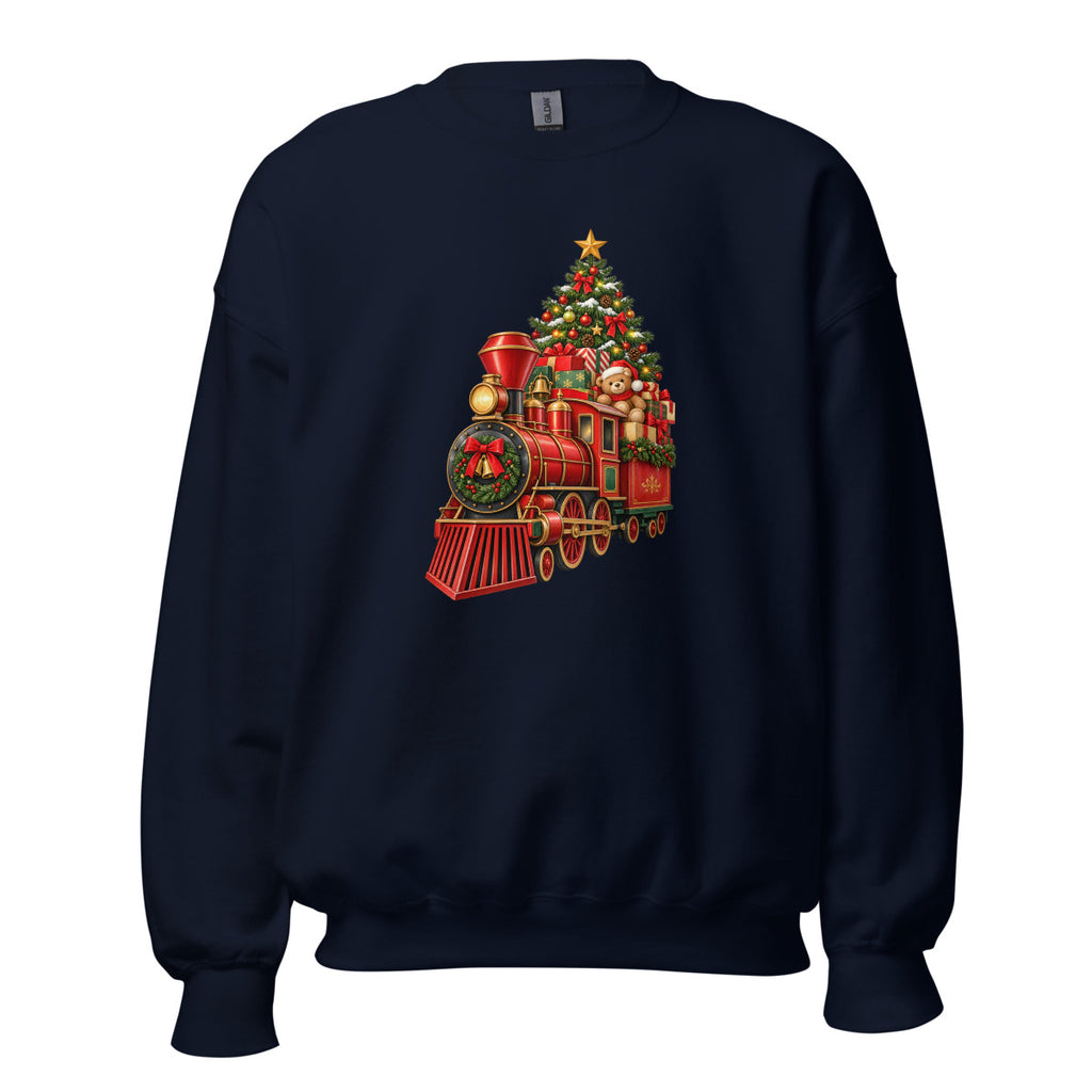 Weihnachtszug – Sweatshirt – großer Frontdruck