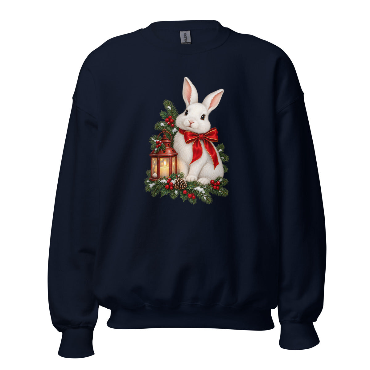 Schneehase – Sweatshirt – großer Frontdruck