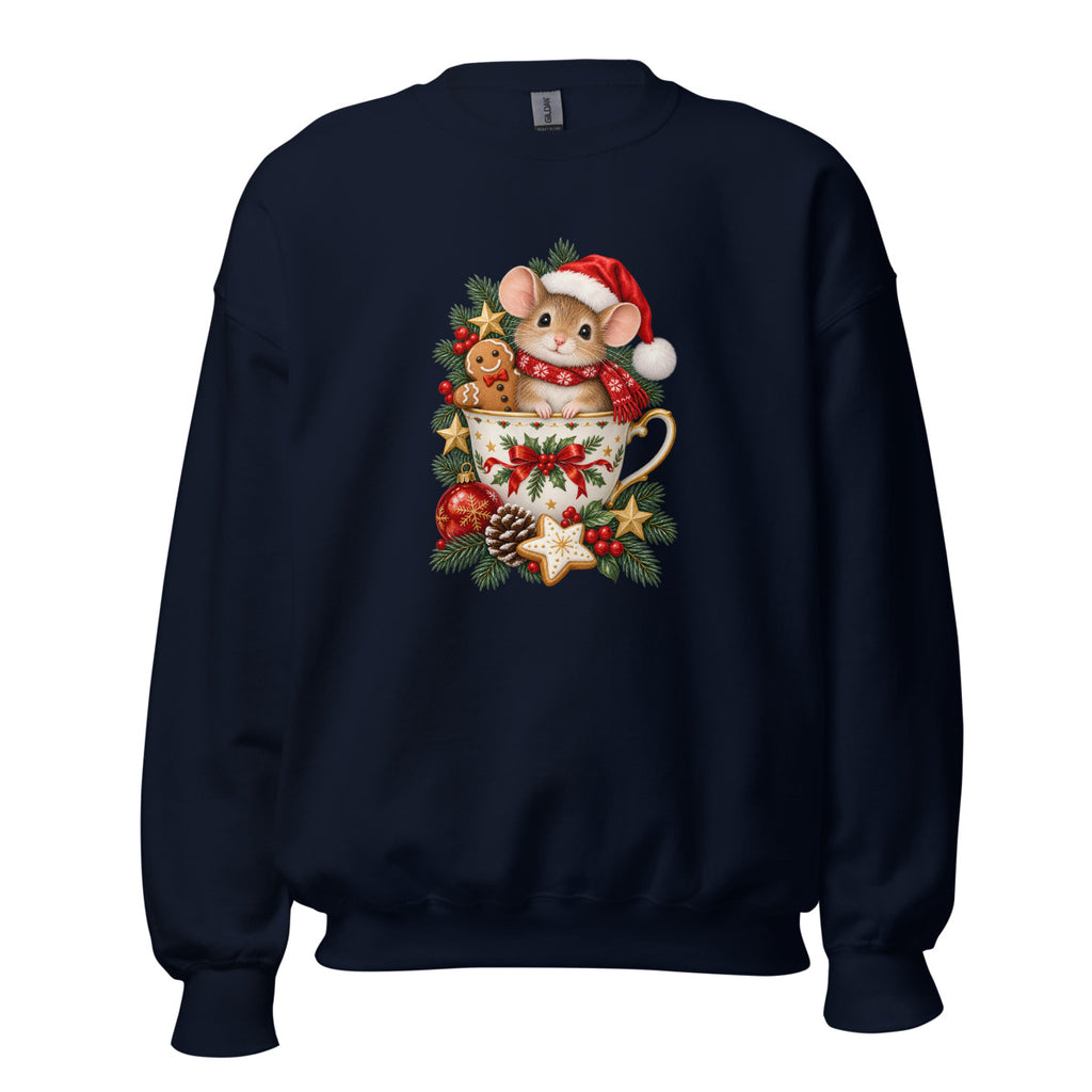 Weihnachtsmaus – Sweatshirt – großer Frontdruck