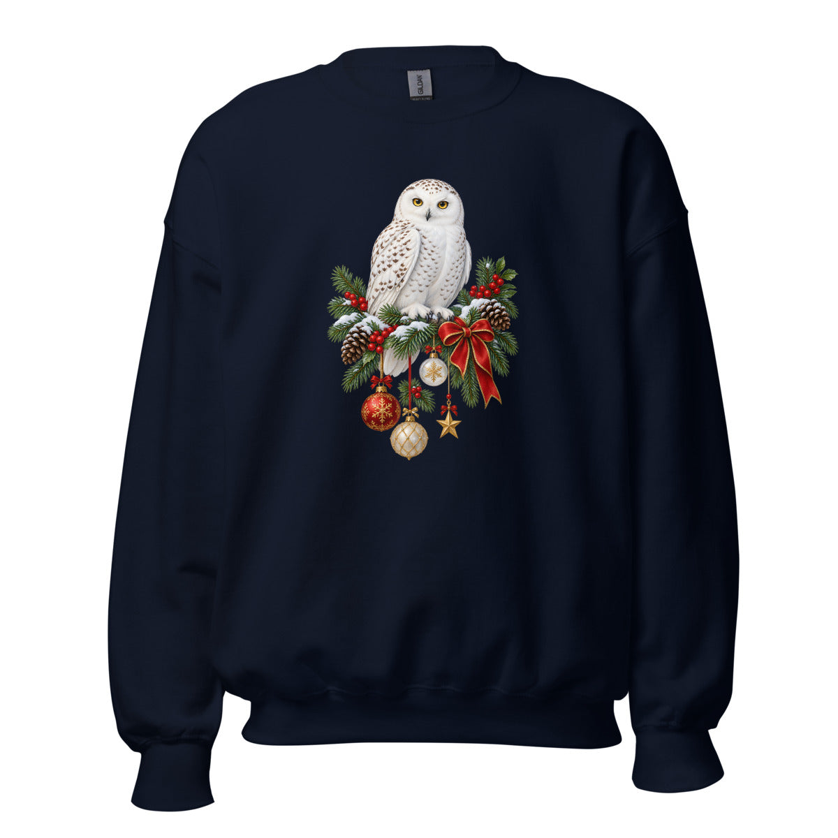 Wintereule – Sweatshirt – großer Frontdruck