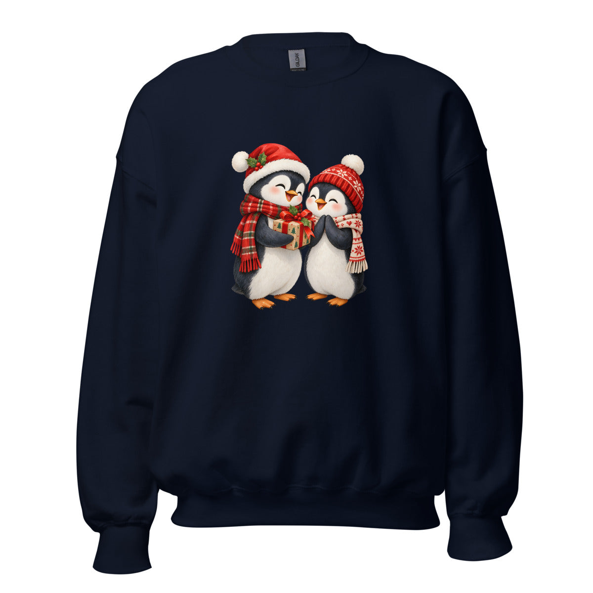 Pinguinfreude – Sweatshirt – großer Frontdruck