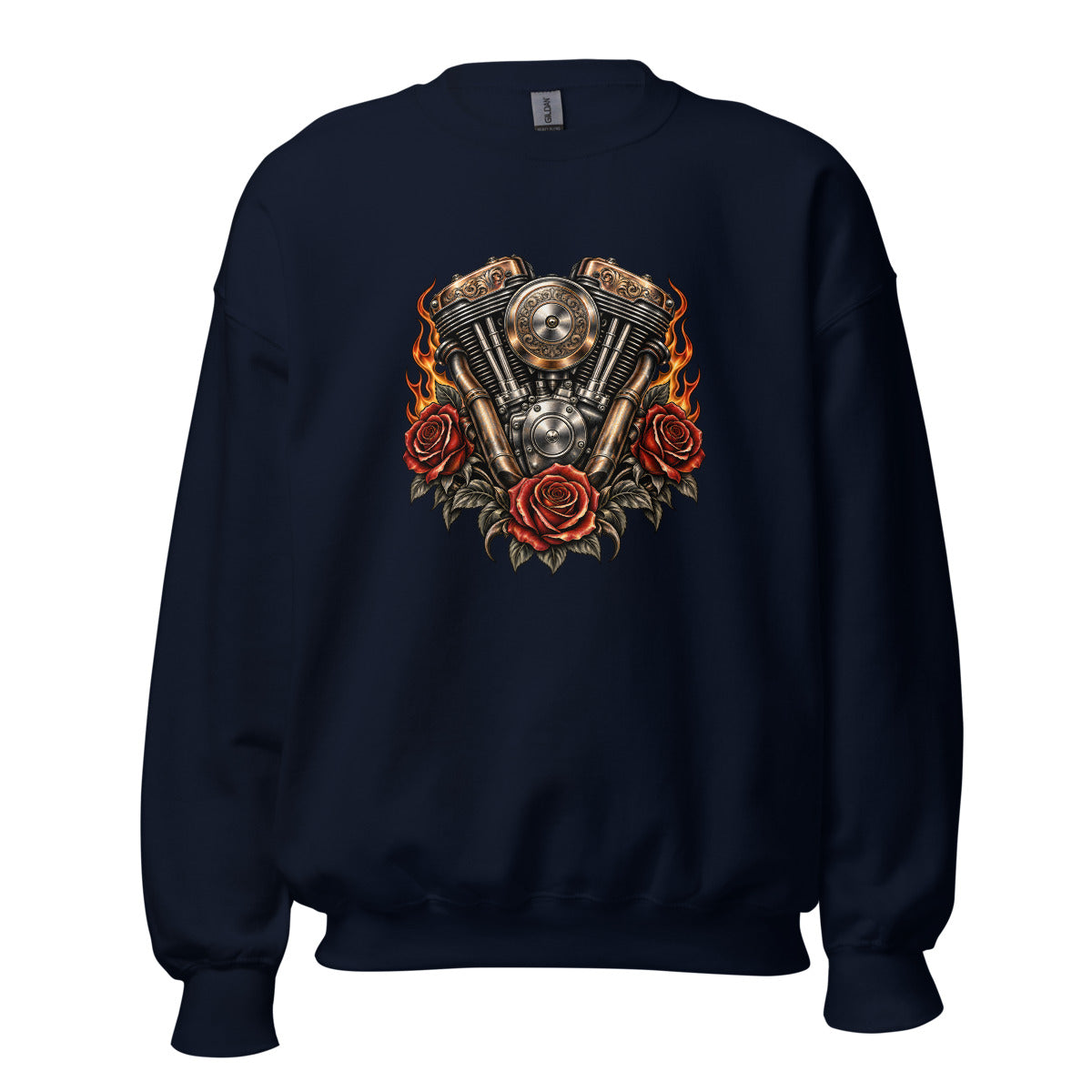 Benzin im Blut – Sweatshirt – großer Frontdruck