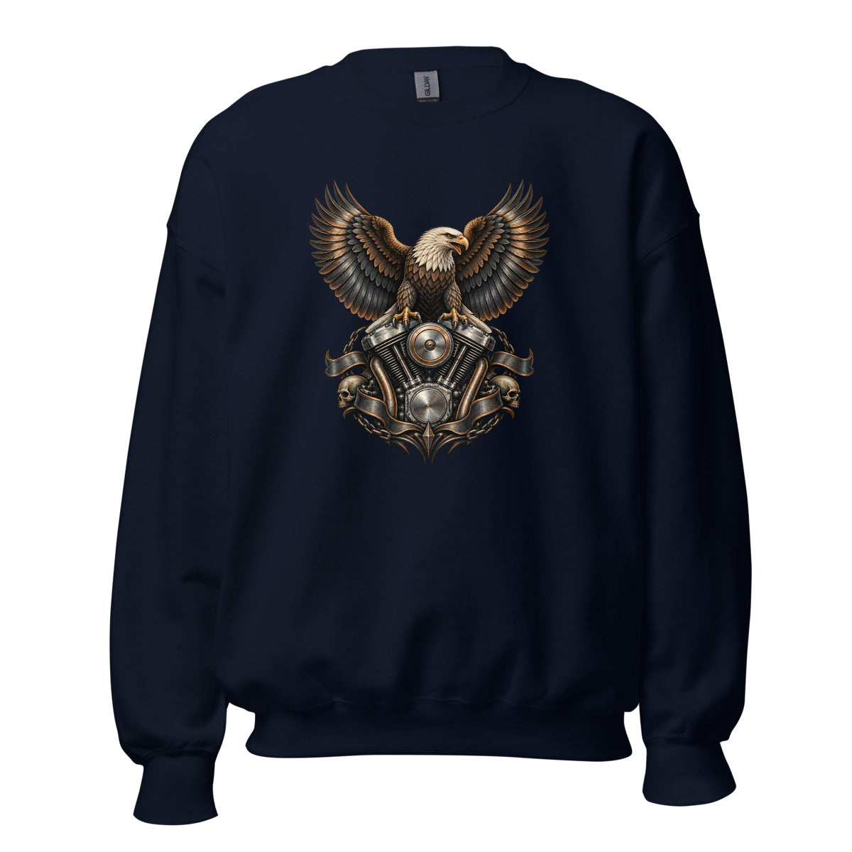 Adler der Landstraße – Sweatshirt – großer Frontdruck