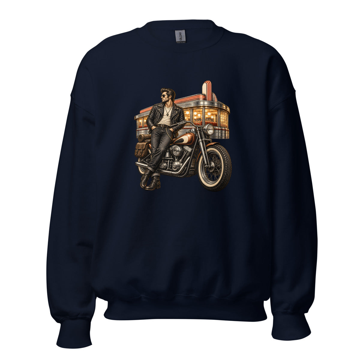 Letzte Runde im Diner – Sweatshirt – großer Frontdruck