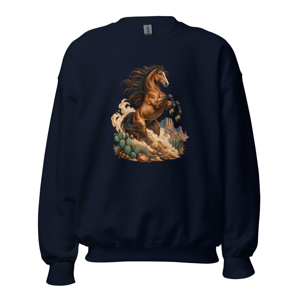 Wilder Mustang – Sweatshirt – großer Frontdruck