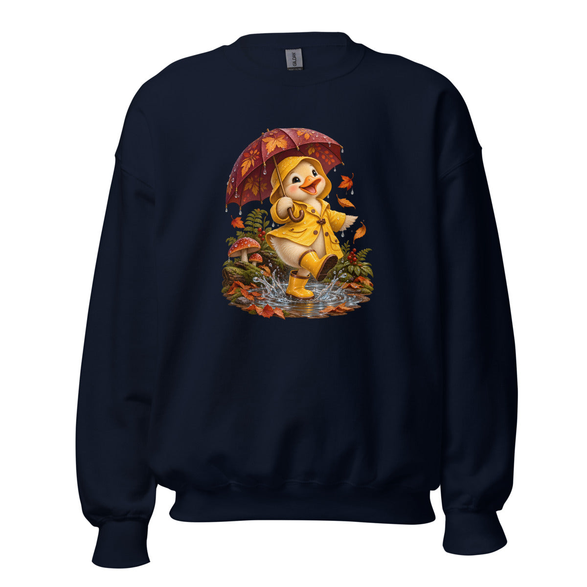 Regentanz der Ente – Sweatshirt – großer Frontdruck