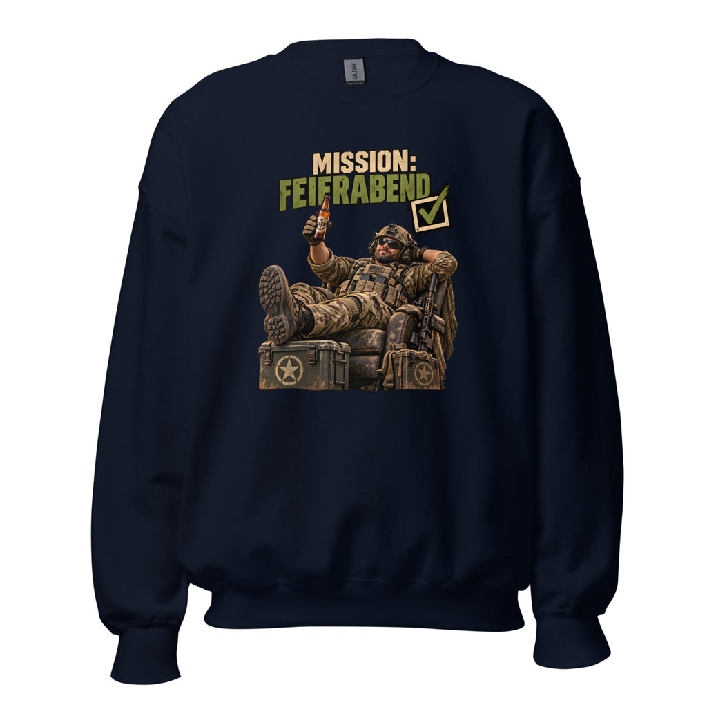 Mission: Feierabend – Sweatshirt – großer Frontdruck