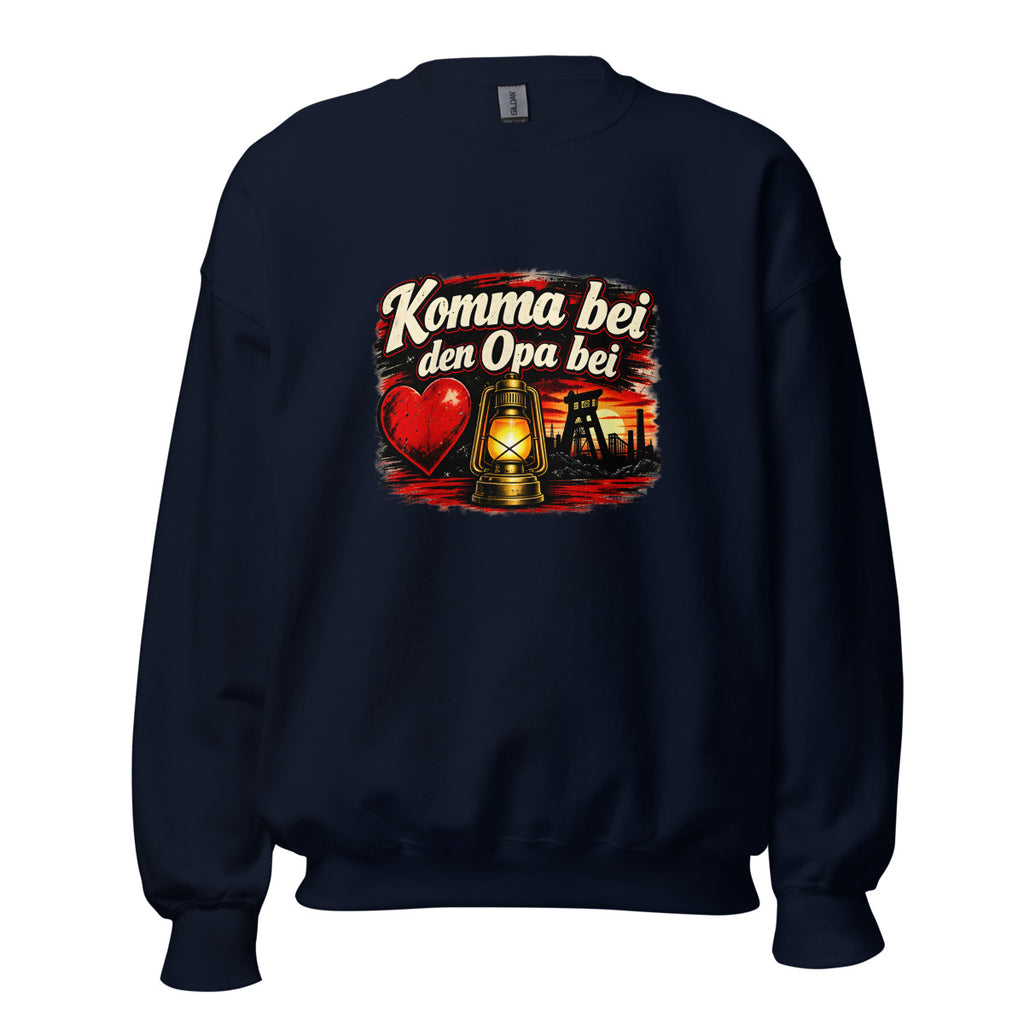 Komma bei den Opa bei – Sweatshirt – großer Frontdruck