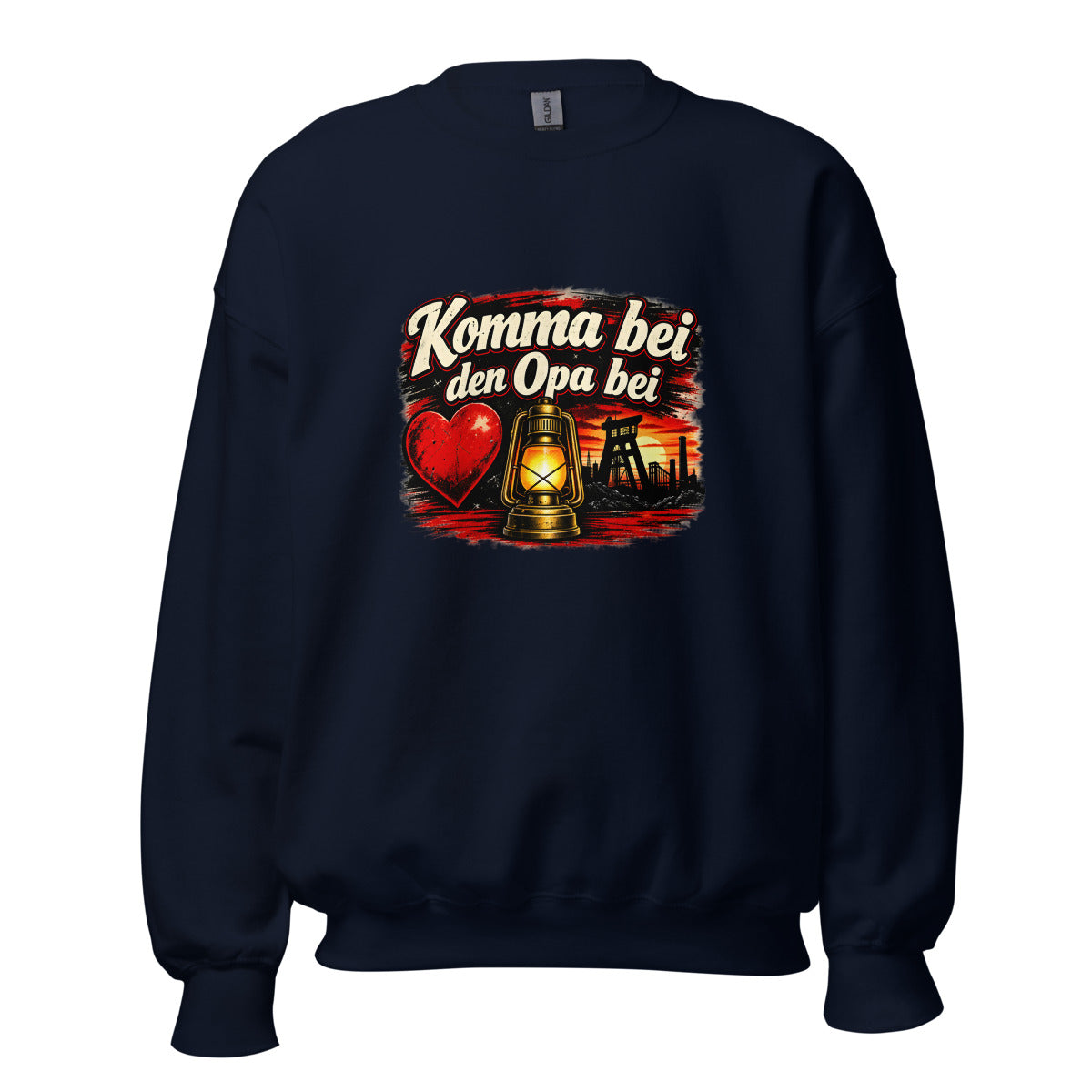 Komma bei den Opa bei – Sweatshirt – großer Frontdruck